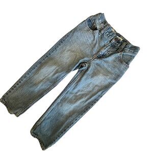OshKosh B'gosh Jeans Boys 5 Blue Adjustable Waist Straight 100% Cotton (W20 L15)